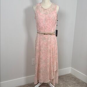 NEW w/TAGS Tommy Hilfiger Pink High Low Lace Dress